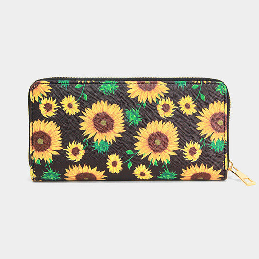 Sunflower Print Long Zi