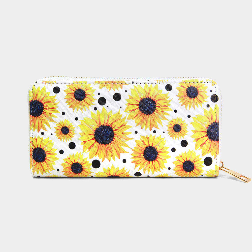 Sunflower Print Long Zi